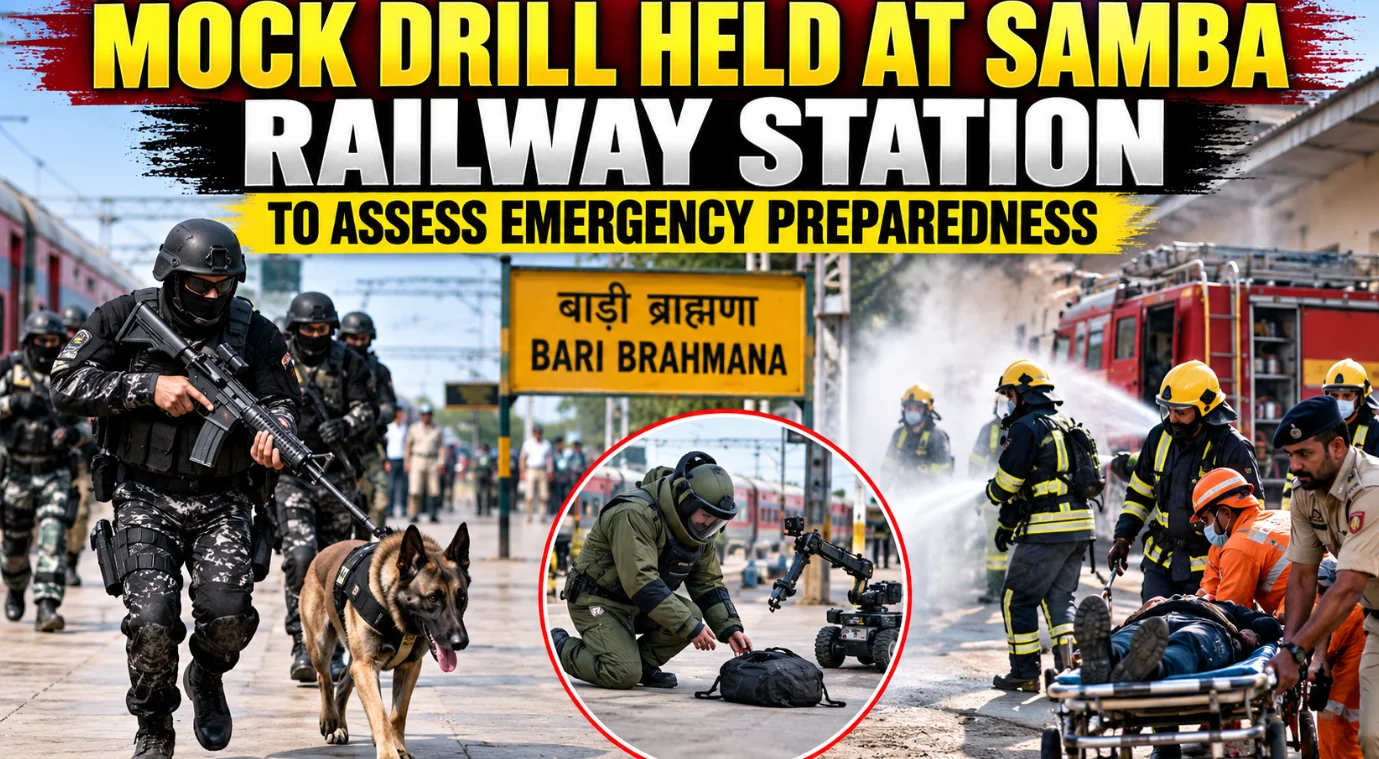 Mock Drill Held At Samba Railway Station To Assess Emergency Preparedness