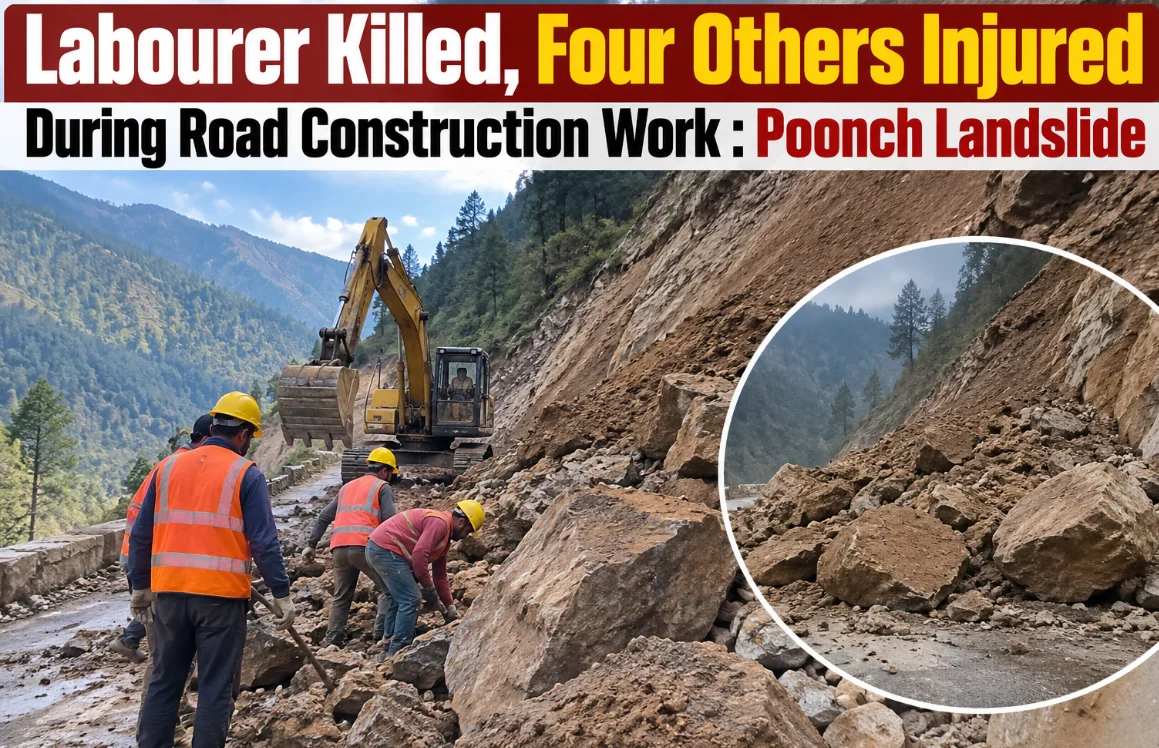 Labourer Killed, Four Others Injured During Road Construction Work : Poonch Landslide