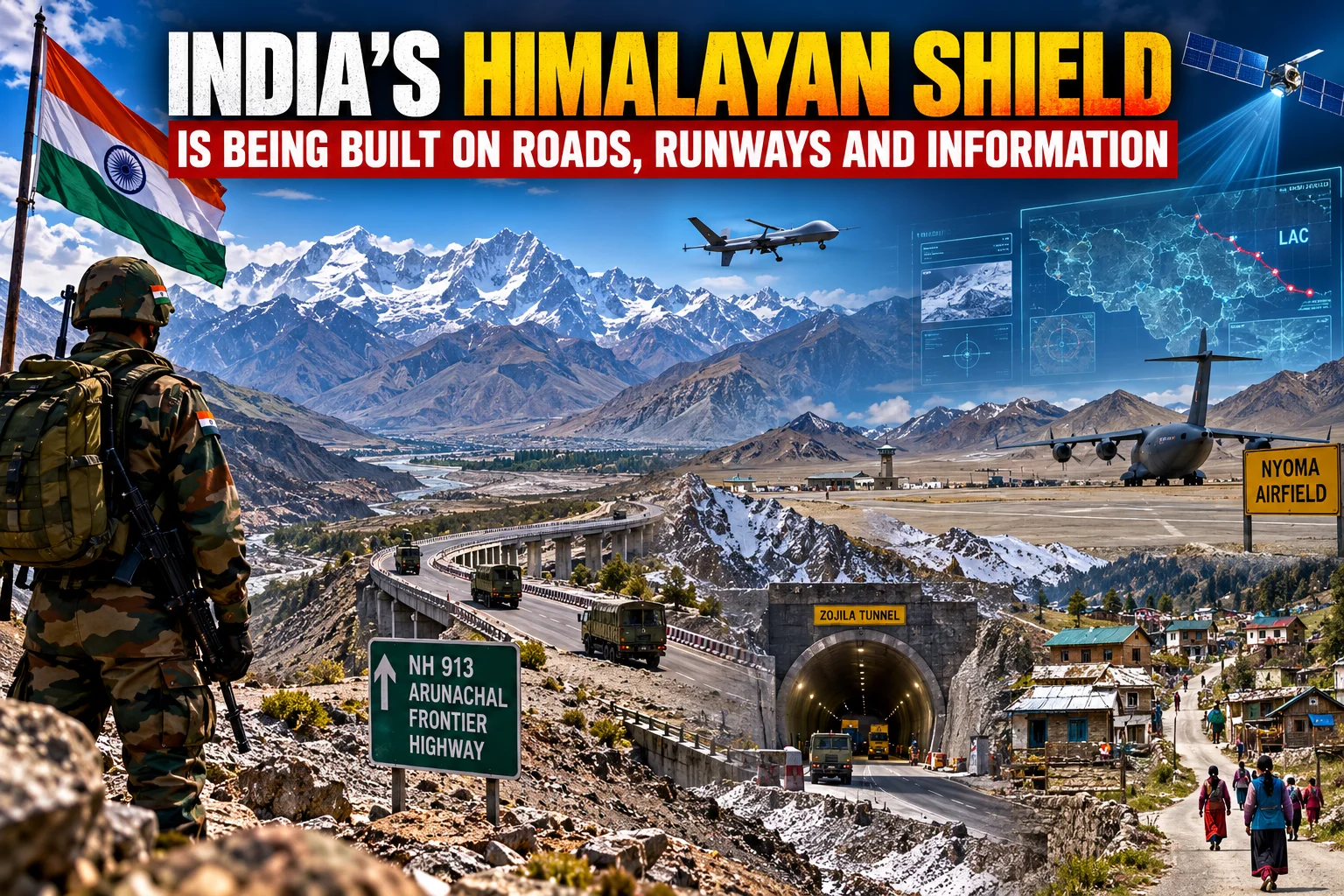India’s Himalayan Shield Is Being Built on Roads, Runways and Information