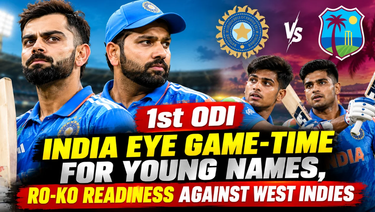 1st ODI: India eye game-time for young names, Ro-Ko readiness against West Indies
