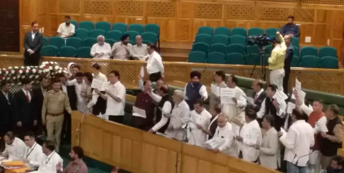Uproar in JK Assembly as BJP seeks govt response on public issues