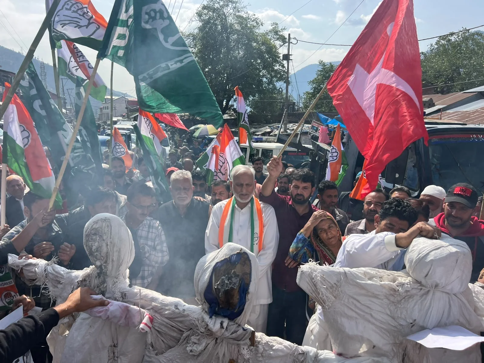 INDIA Bloc Holds Strong Protest in Kishtwar Against Election Commission