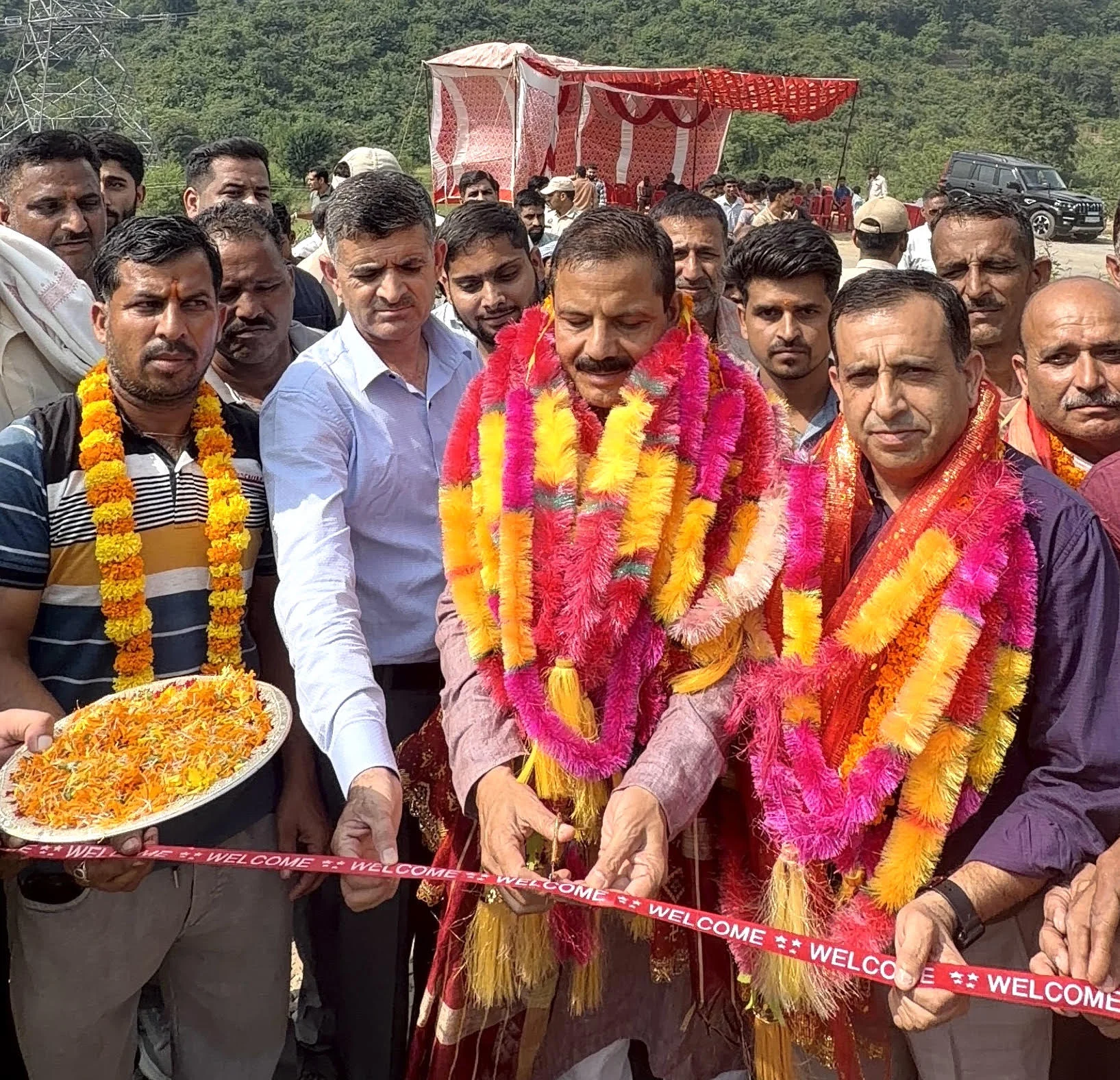 MLA Mankotia begins construction, lays foundation stone for PMGSY Road Jaganoo to Ser Chompal Nallah