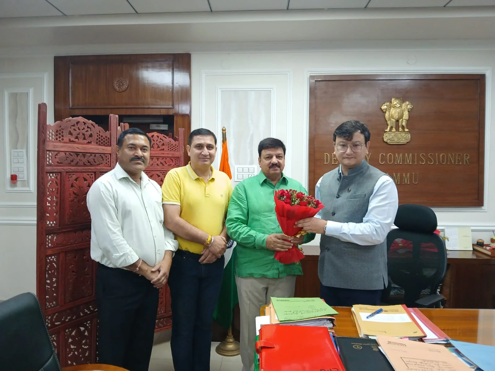 Jammu CCI Welcomes New DC Minga Sherpa, Raises Traders’ Concerns