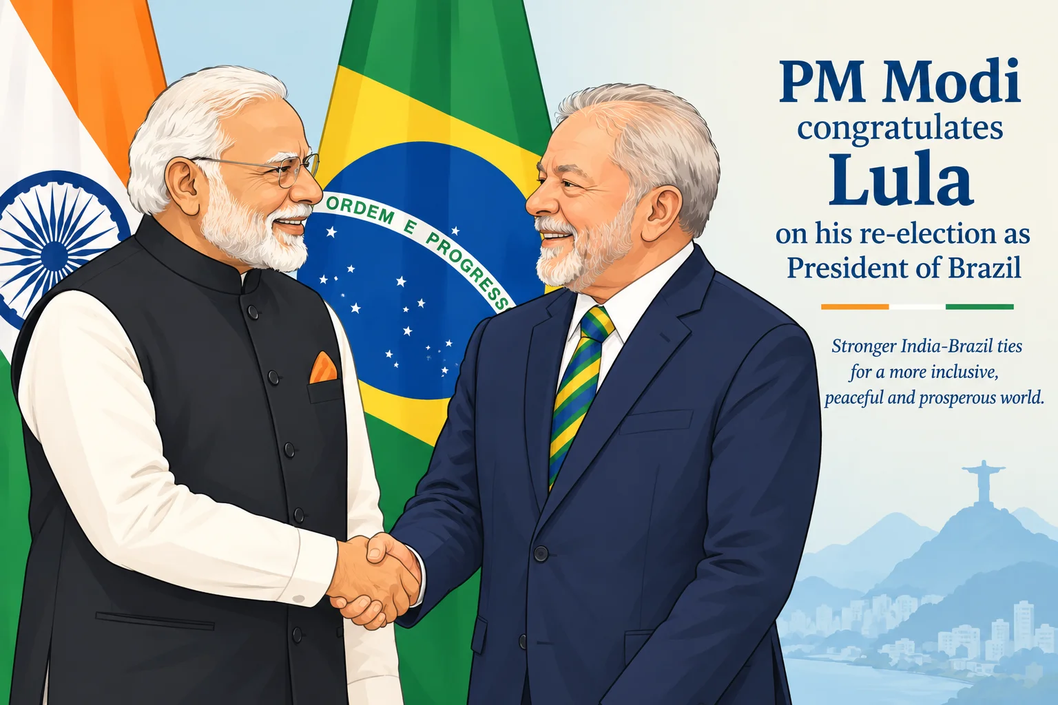 PM Modi congratulates Lula on his re-election as President of Brazil