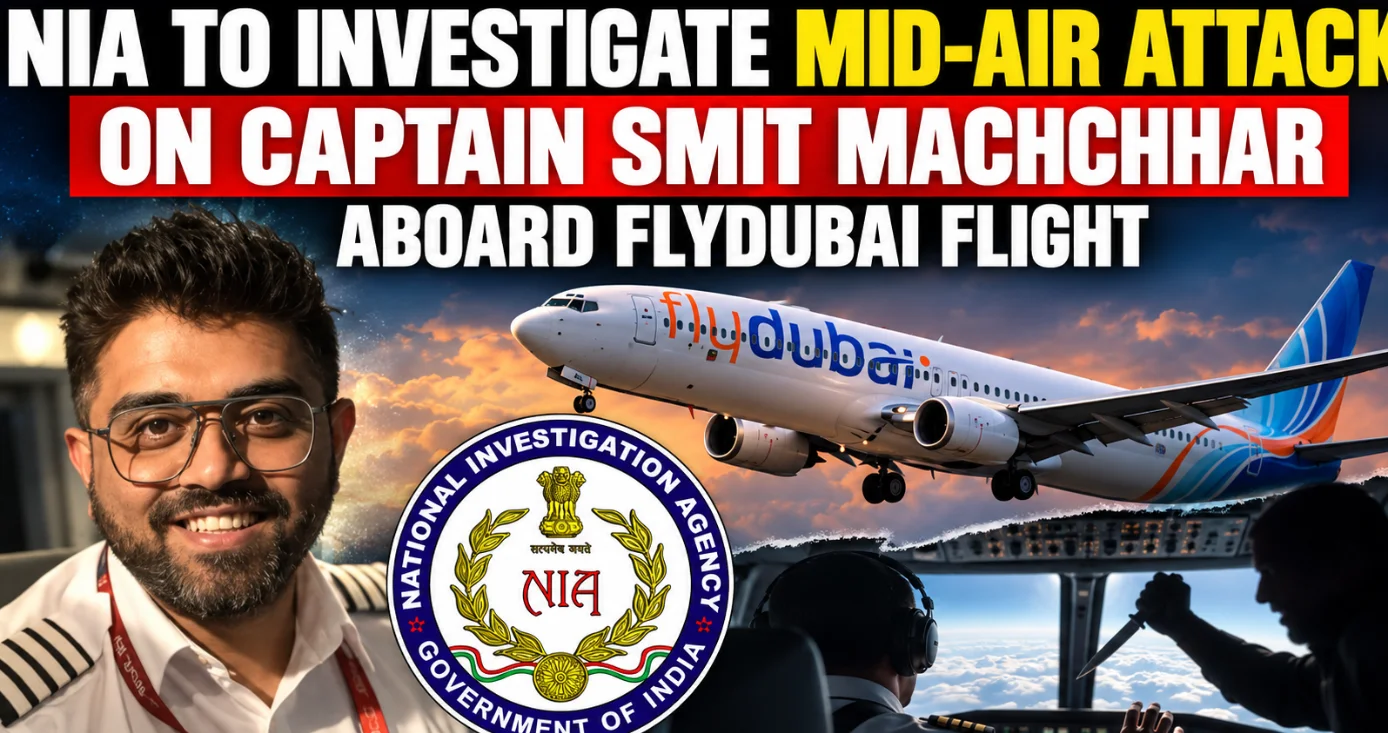 NIA To Investigate Mid-Air Attack On Captain Smit Machchhar Aboard Flydubai Flight