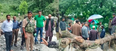 ADC visits cloudburst hit areas in Anantnag