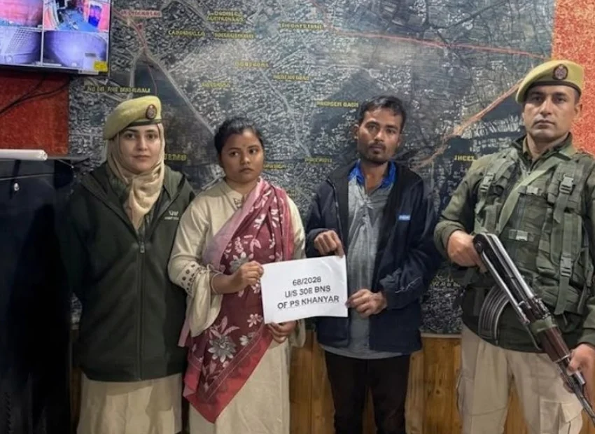 Two Domestic Helpers Arrested in Srinagar Theft Case; Gold Worth ₹45 Lakh Recovered