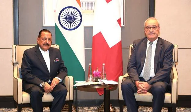 Dr Jitendra Singh, Swiss President Guy Parmelin discuss expanding long-term cooperation in science, research and innovation