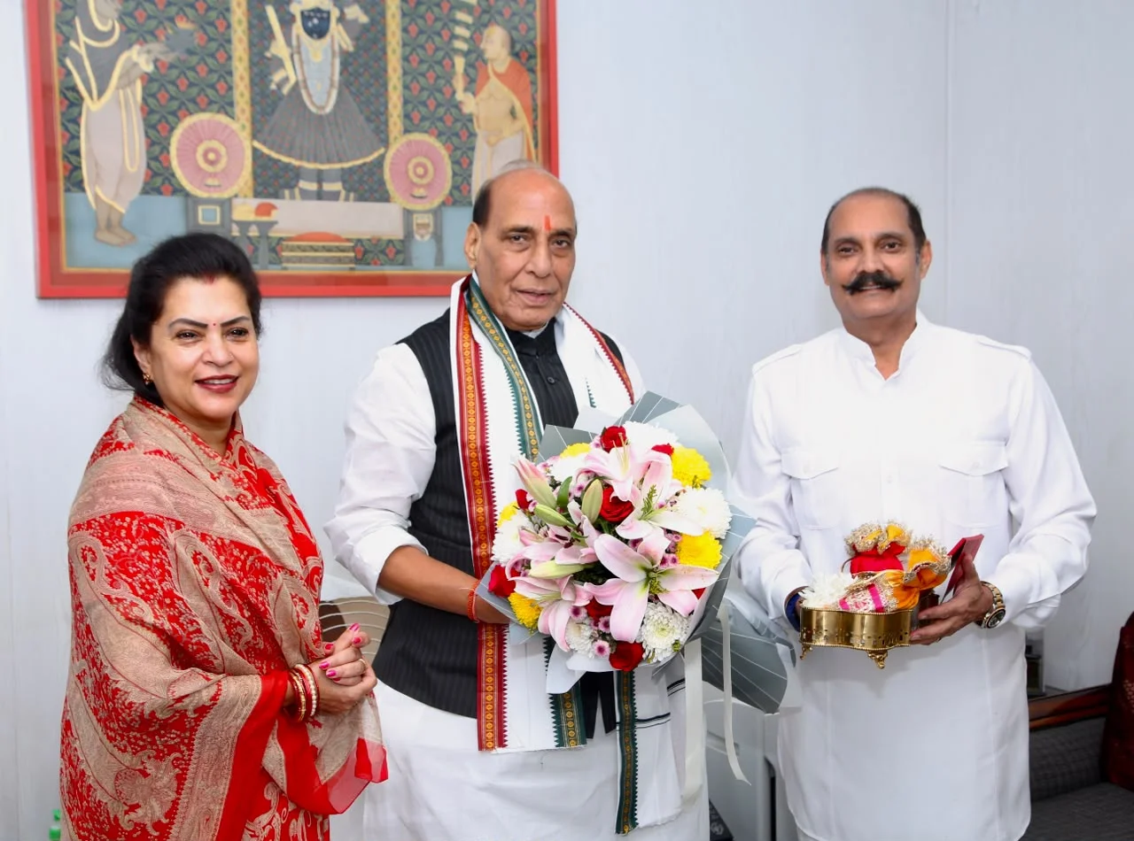 Vikramaditya Singh calls on Rajnath Singh