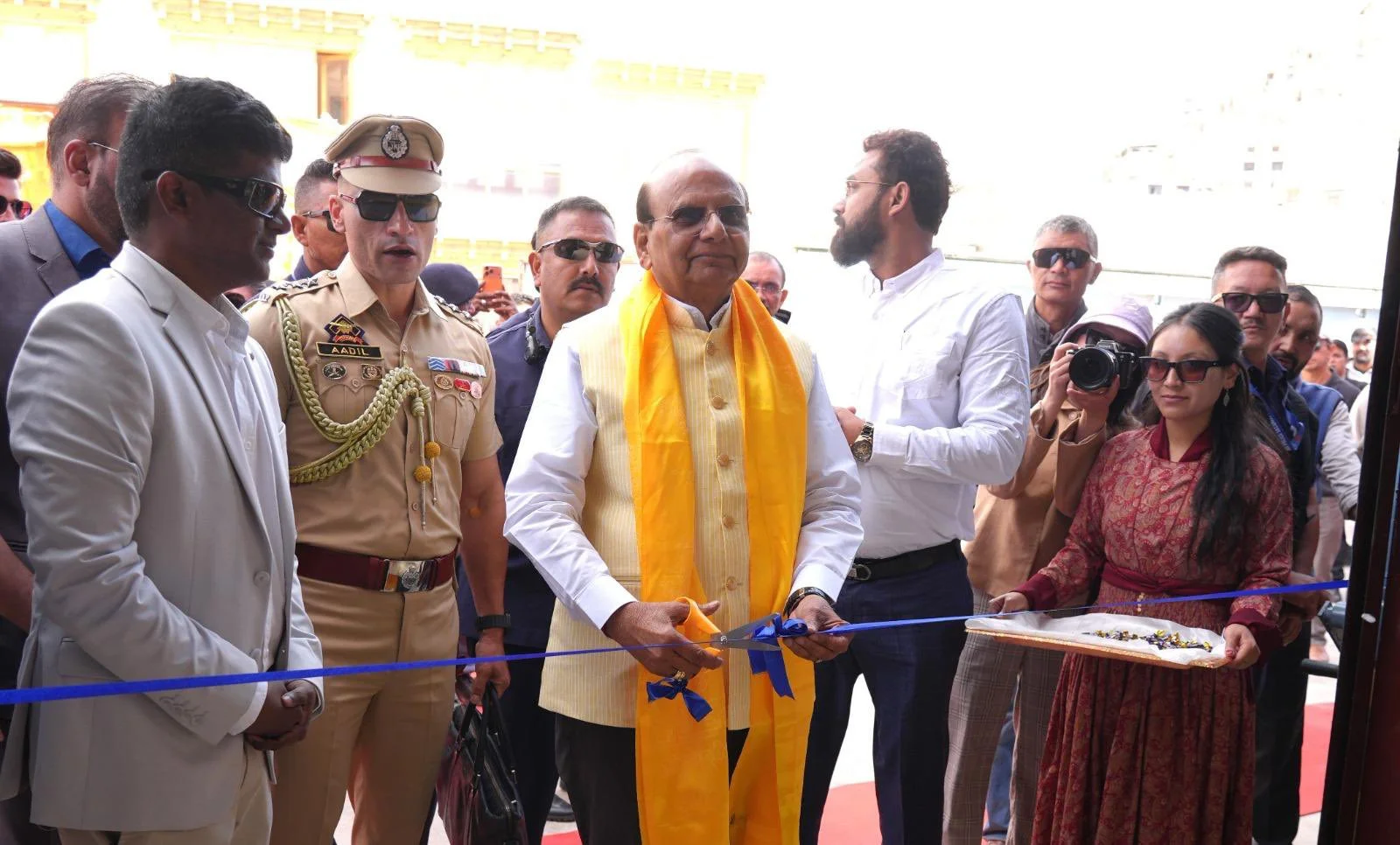 Ladakh LG Saxena Inaugurates First Three-Tier Stacked Parking Facility In Leh