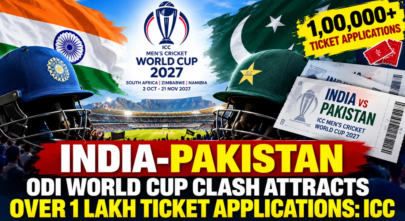 India-Pakistan ODI World Cup Clash Attracts Over 1 Lakh Ticket Applications: ICC