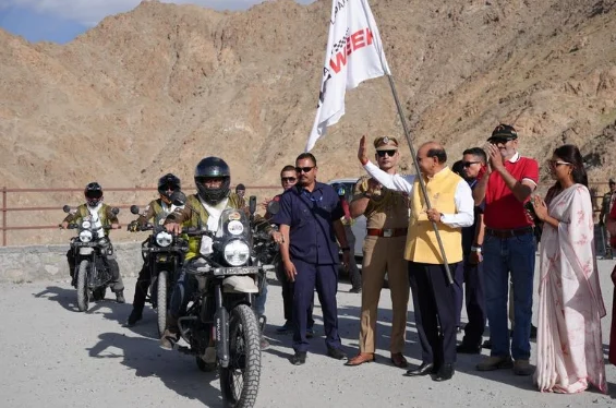 LG Saxena Flags Off First-Ever Ladakh Bike Week 2026