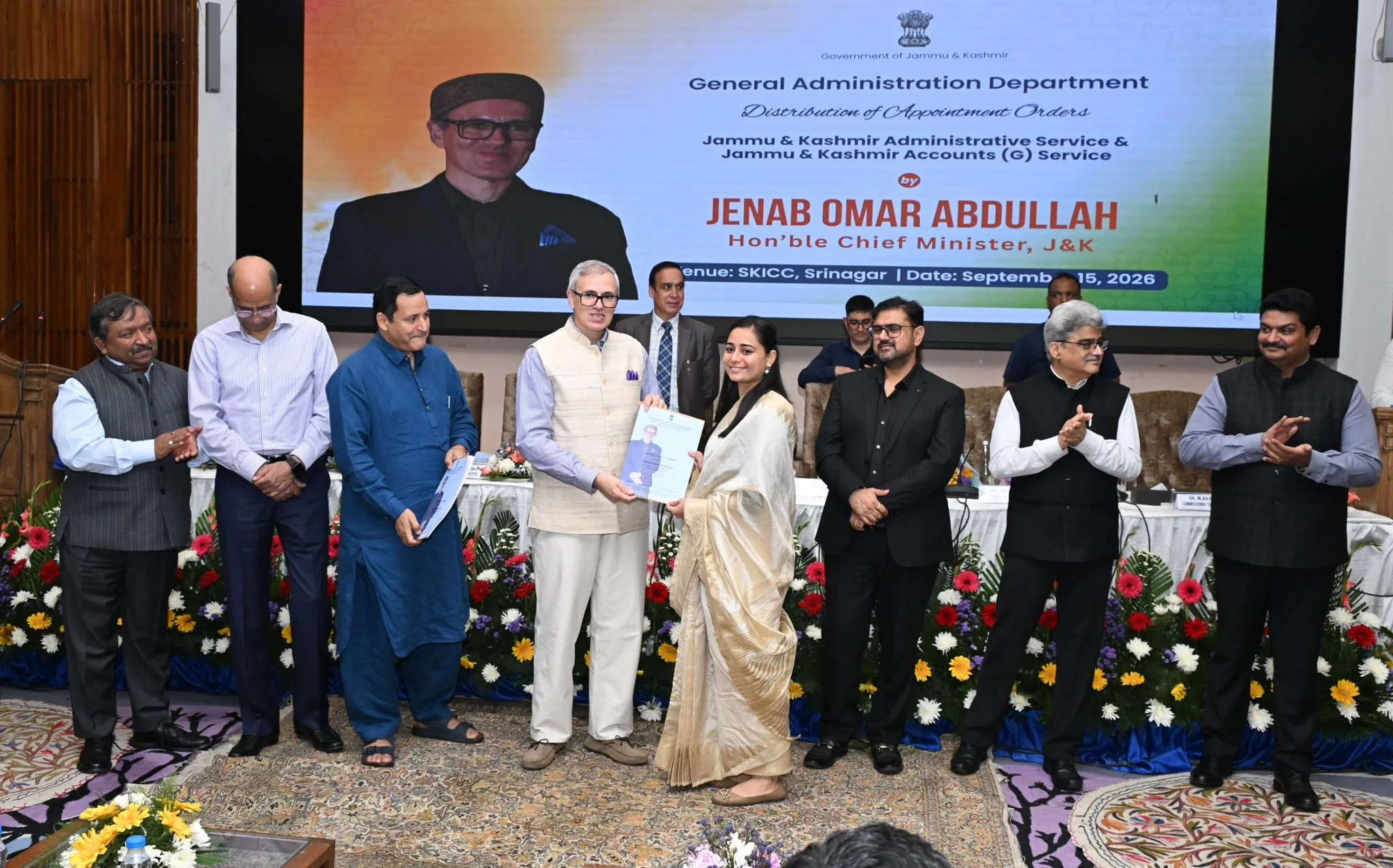 CM Omar Distributes Appointment Orders To 55 Newly Selected JKAS, Accounts Officers