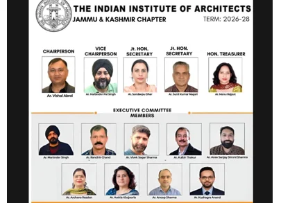 A New Voice for J&K Architecture: Indian Institute of Architects , Jammu and Kashmir Chapter Elects New Governing Body.