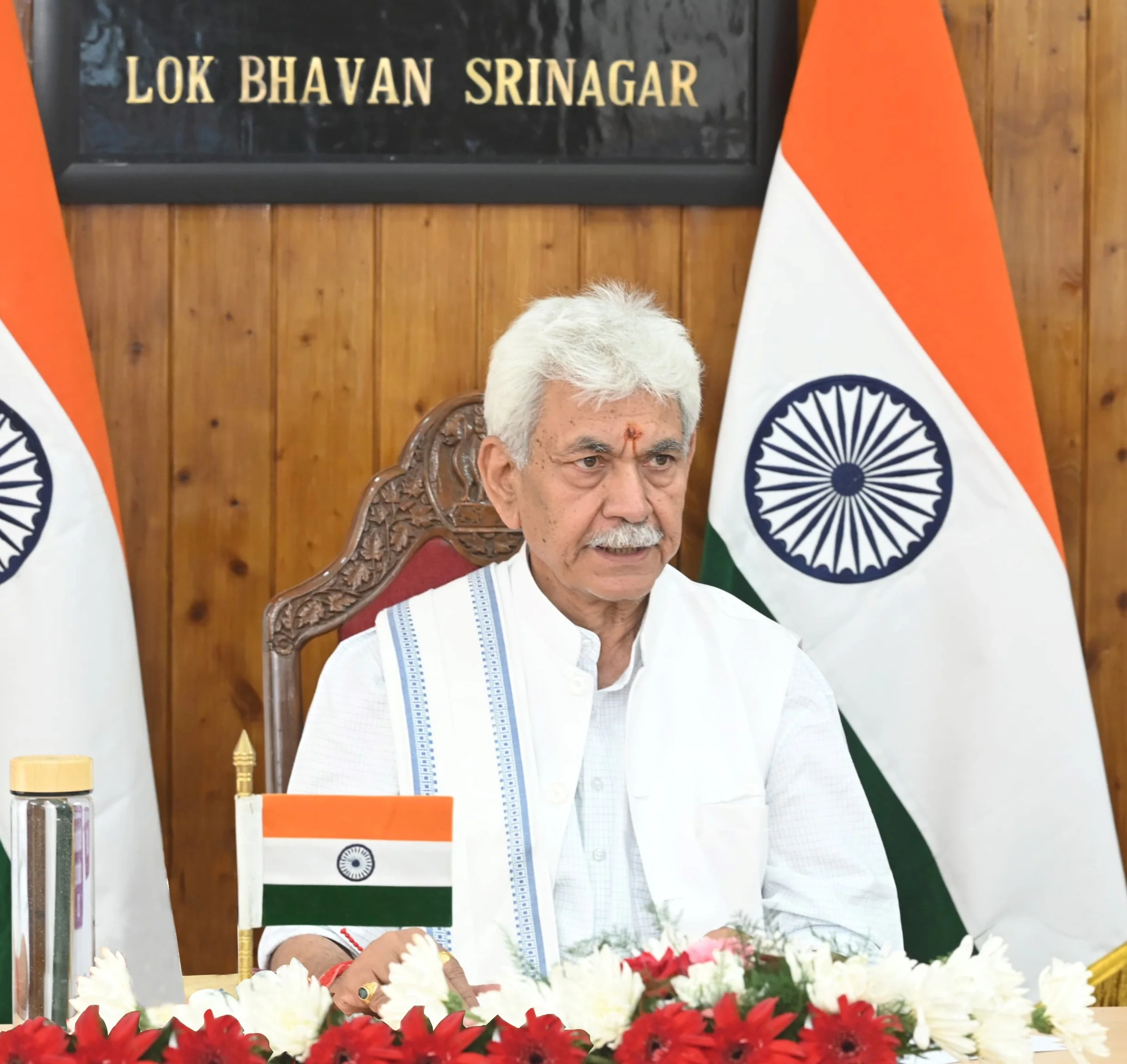 LG Manoj Sinha exends greetings on occasion of Independence Day