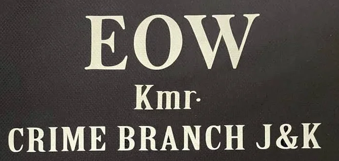 EOW Kashmir Arrests Alleged Fraudster in ₹93 Lakh Land, Property Fraud Case