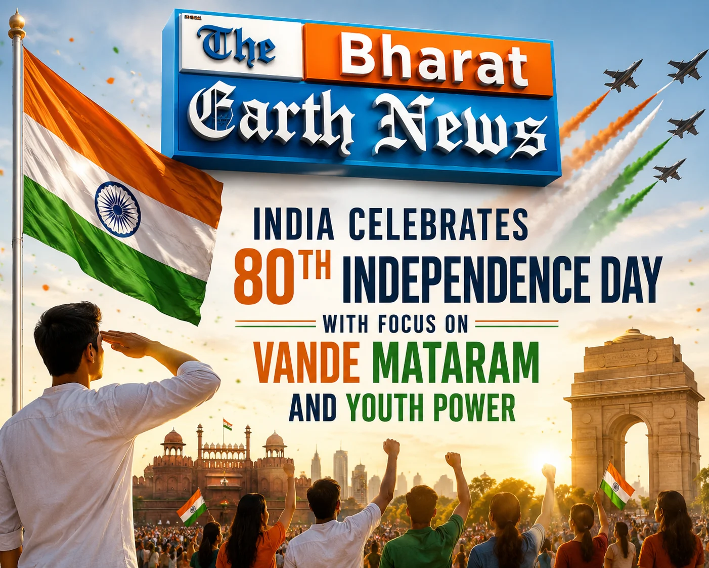 India Celebrates 80th Independence Day with Focus on Vande Mataram and Youth Power