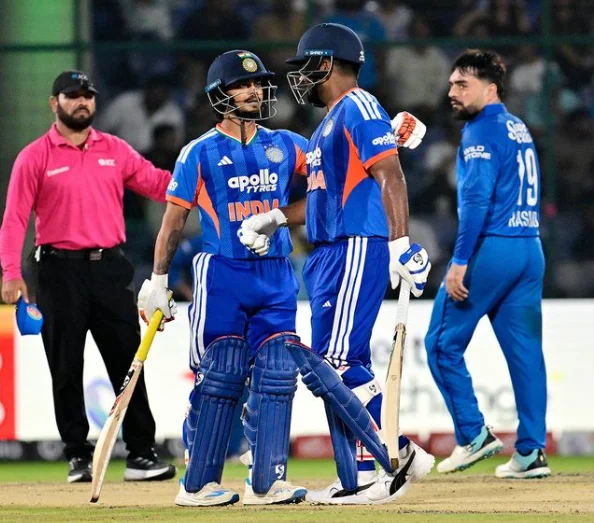 Samson, Nitish Shine as India Beat Afghanistan by 7 Wickets to Seal T20I Series