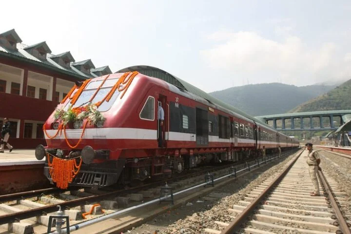 Katra-Banihal rail section speed   limit increased to 100 Kmph