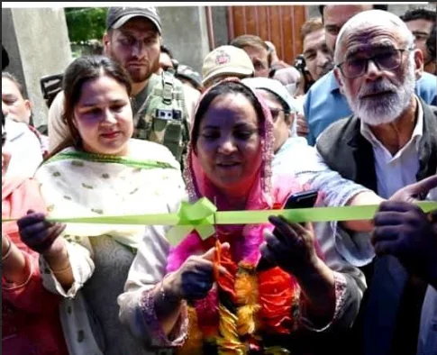 Sakeena lays foundation stone for school infrastructure projects